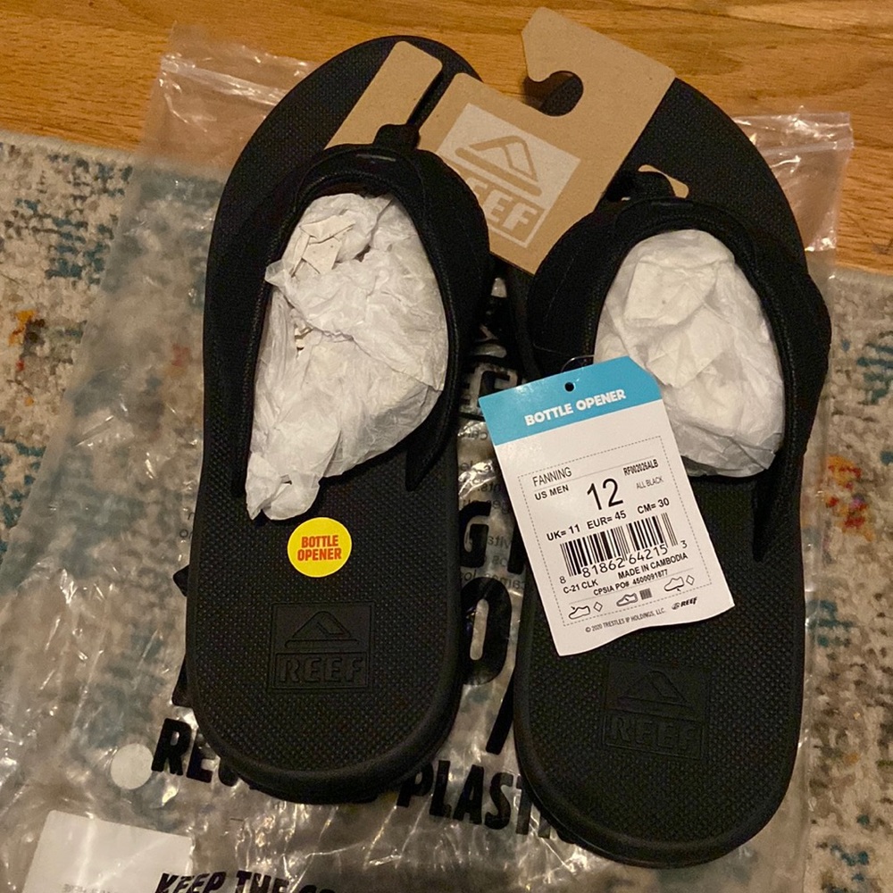 Mens black sandals